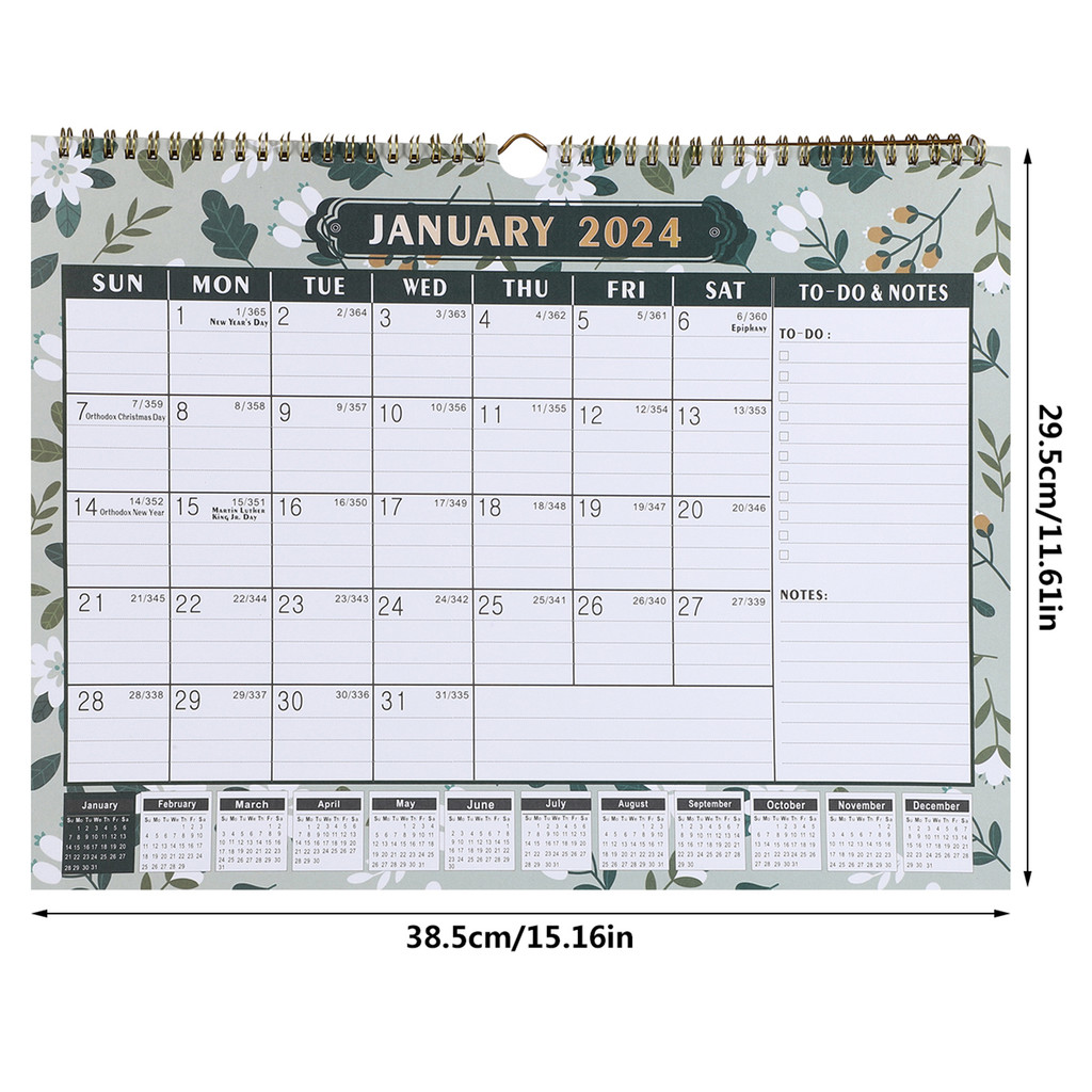 HOSTY 2024 Desk Calendar - January 2024 To December 2024 - Desk ...