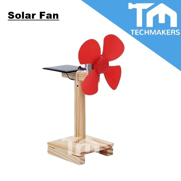 DIY Solar Toys 3D Wooden Wood Puzzle Solar Fan (Under Sun Light)