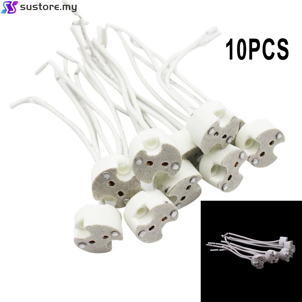 [Super] 10X MR16 12V LED DOWNLIGHT LAMP HOLDER SOCKET HALOGEN CONNECTOR ...