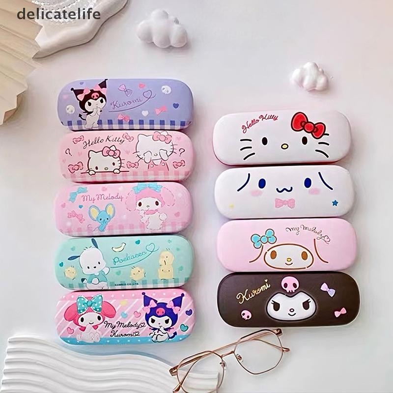 delicatelife Sanrio Hello Kitty Cinnamoroll Kuromi Melody Glasses Case Kawaii Cute Creative Portable Myopia Glasses Storage Box Girls Gifts Nice Shopee Malaysia