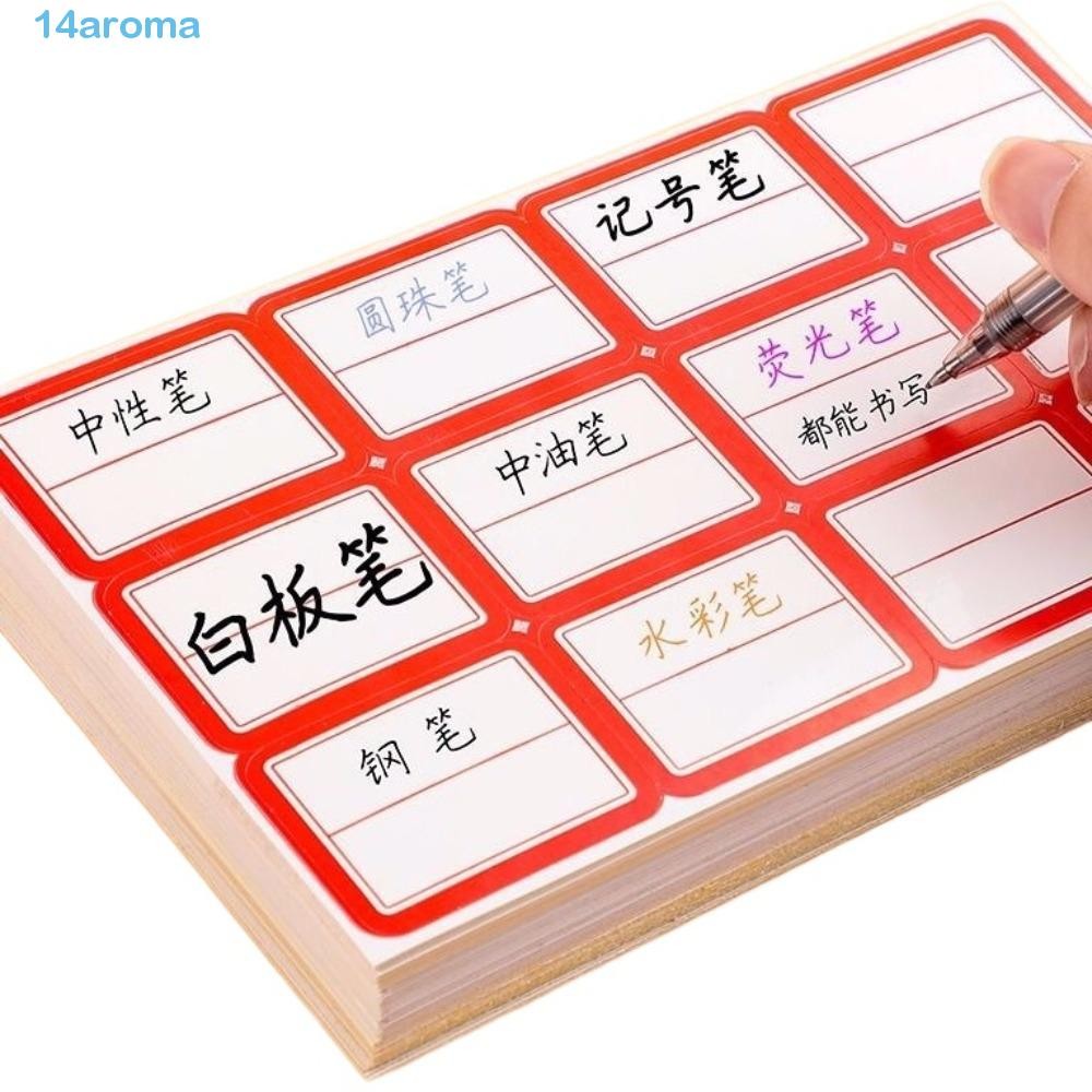 AROMA 50 Sheets/bag Handwritten Price Stickers, Blank Pastable Self ...