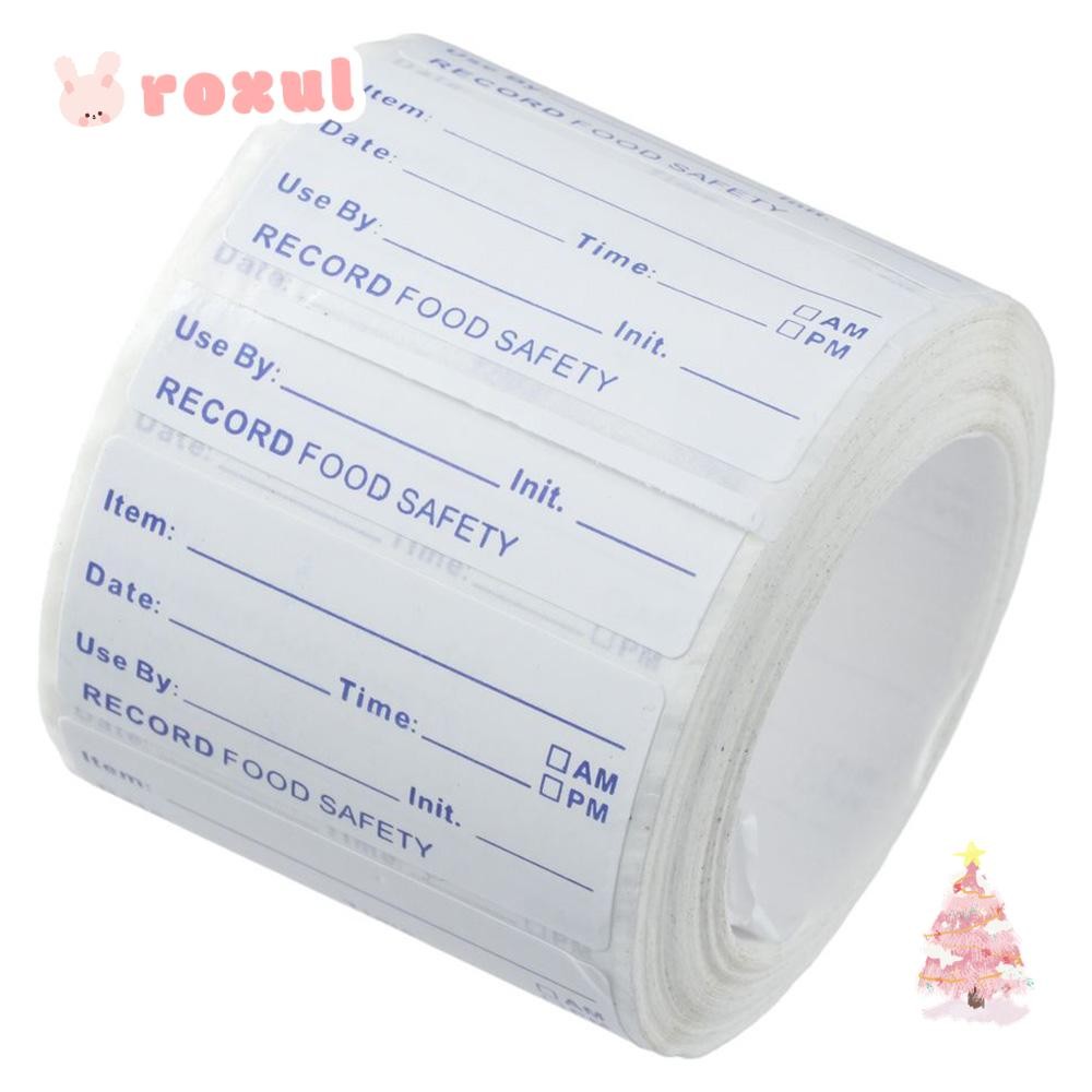 ROXUL 1 Roll 500 Stickers Food Labels, Removable Label Self-Adhesive ...