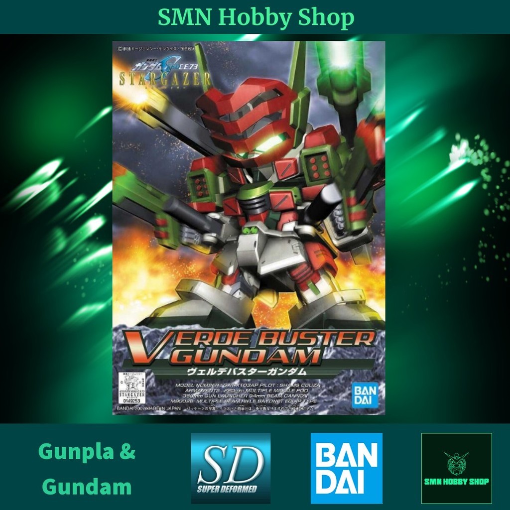 SD BB Super Deformed Verde Buster Gundam 294 Gunpla Gundam Toys Plastic ...