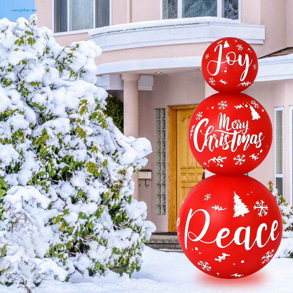 verythe Cheerful Holiday Atmosphere Giant Stacked Ball Inflatable 54 ...