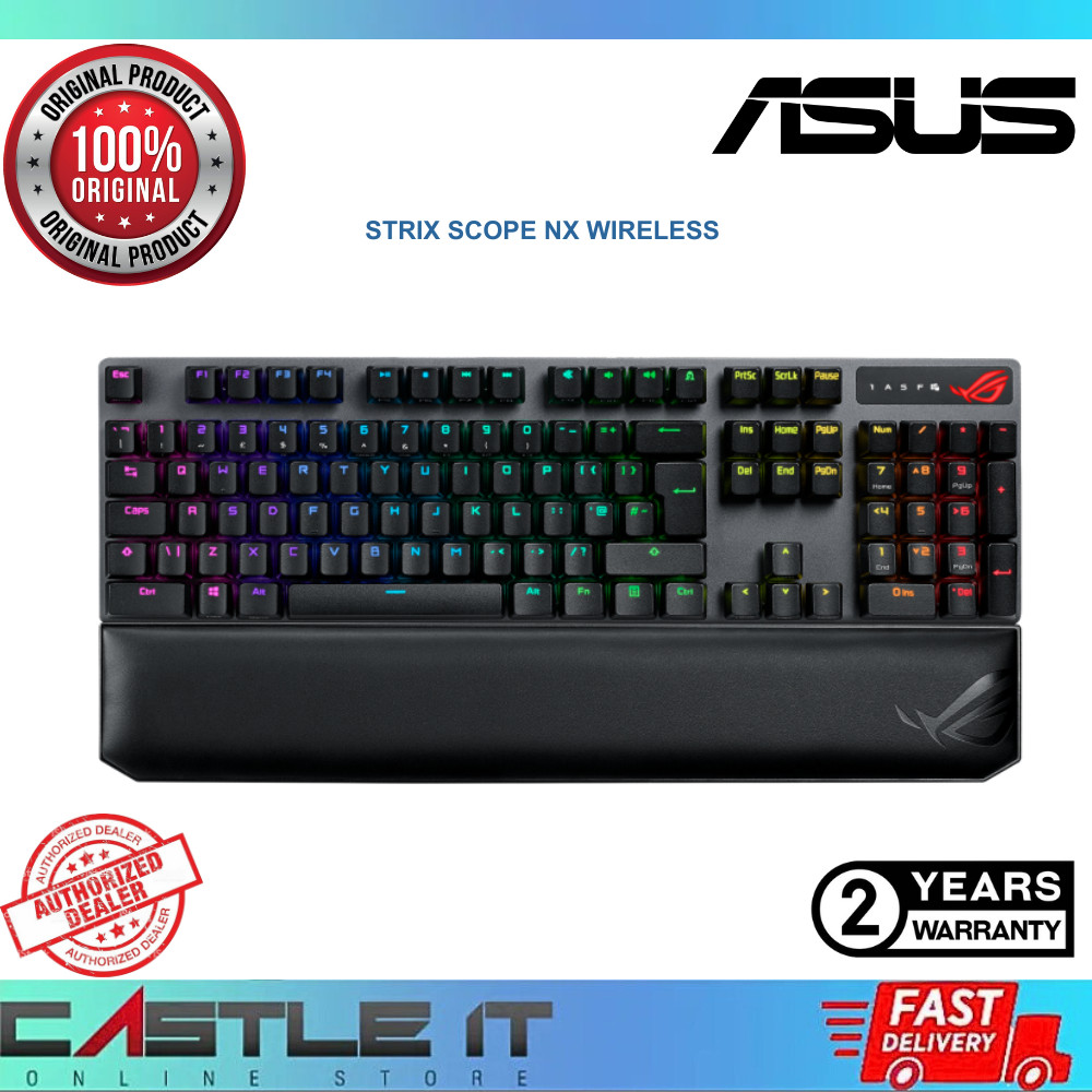 Asus ROG Strix Scope NX Wireless Deluxe Bluetooth Wired Gaming Keyboard ...