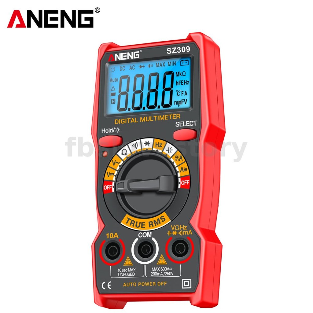 New ANENG SZ309 Digital Multimeter AC DC Voltage Current Tester 600V