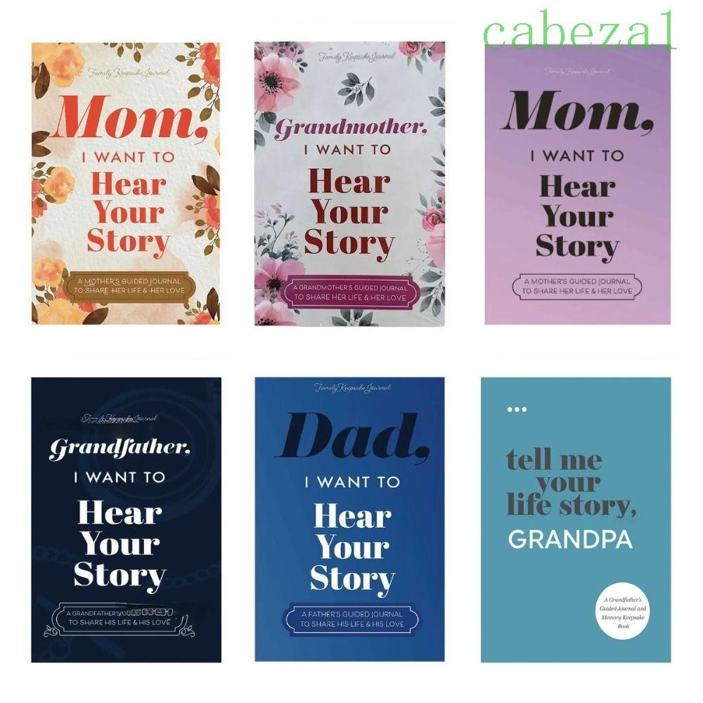 CABEZA Dad/Mom Memory Notebook, Family Parents I Want To Hear Your ...