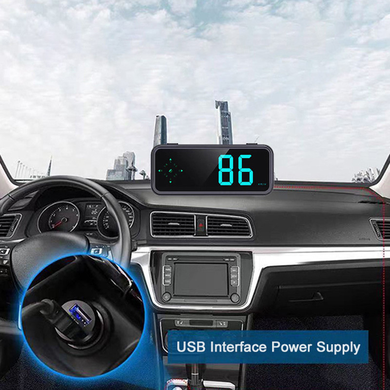 [NZSH] Digital Speedometer Car HUD Universal GPS Compass Speed ...