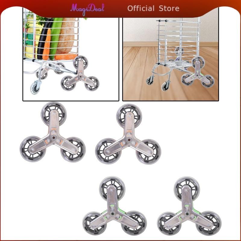 MagiDeal 2 Pieces Triangle Stair Climbing Wheels Luggage Cart Wheels ...