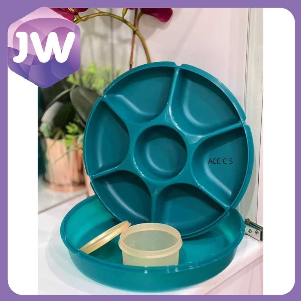 TUPPERWARE Allegra Lot de 5 bols à dessert Turquoise Blanc 275 ml