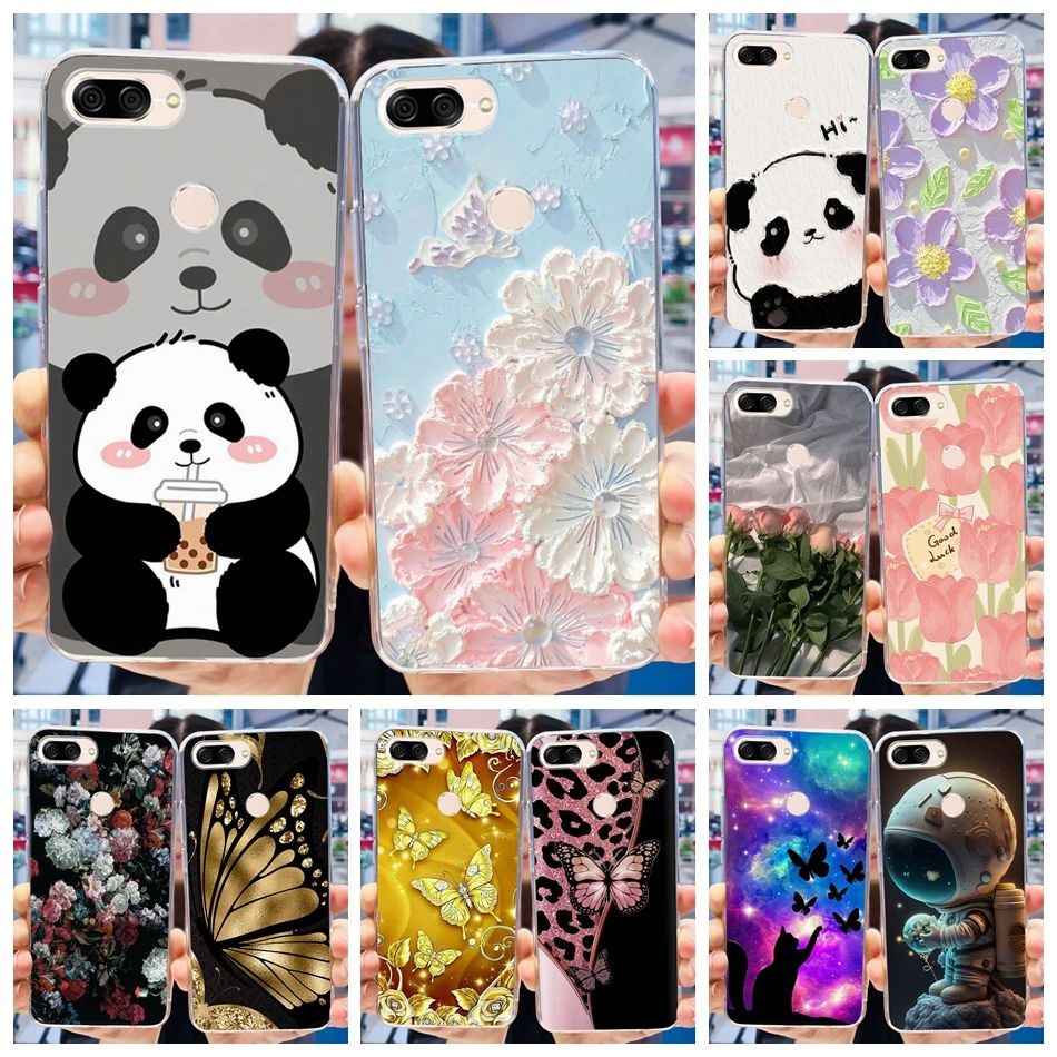 Asus Zenfone Max Plus (M1) ZB570TL Cute Panda Flower Painted
