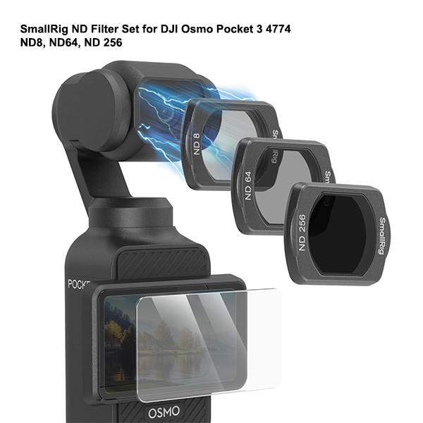 Smallrig DJI Osmo Pocket 3 ND Filter / CPL / Black White Diffusion with ...