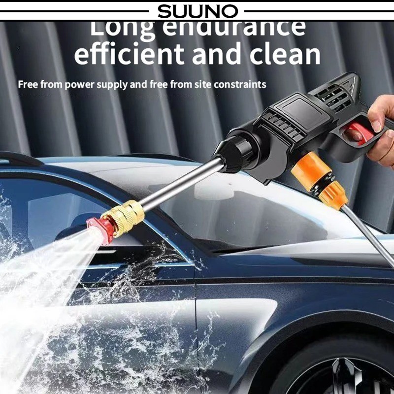 High Pressure Water Gun – Portable Car Wash Spray Gun, Cordless Water ...