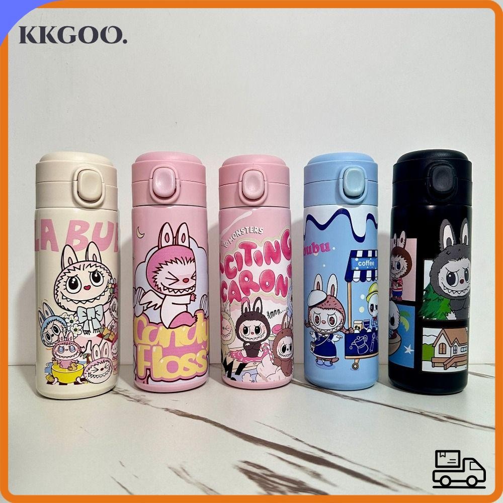 KKGOO Labubu Cup, Large Capacity Stainless Steel Thermal Water Bottle ...