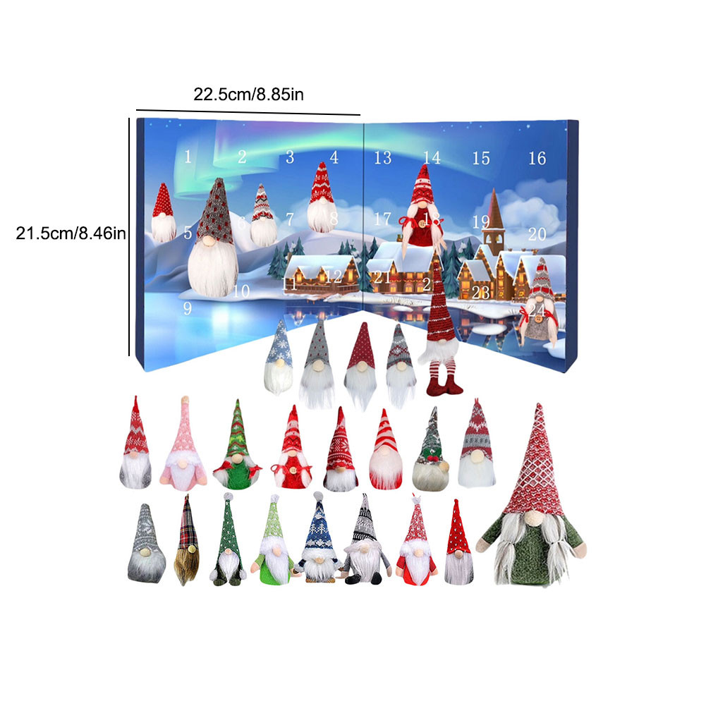 lotsofgoods Christmas Gnome Holidays Advent Calendar 2024 Gnome Dolls ...