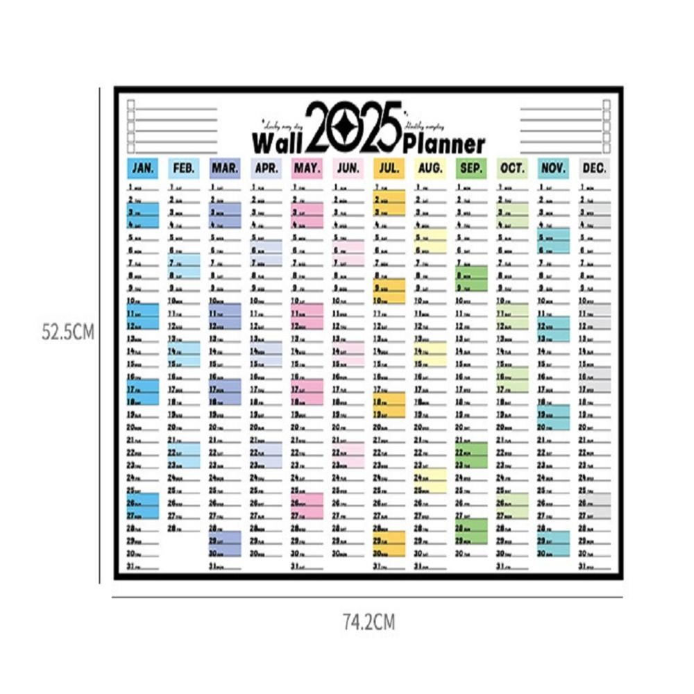 2025 Wall Calendar Yearly Wall Calendar 2025, January 2025 December