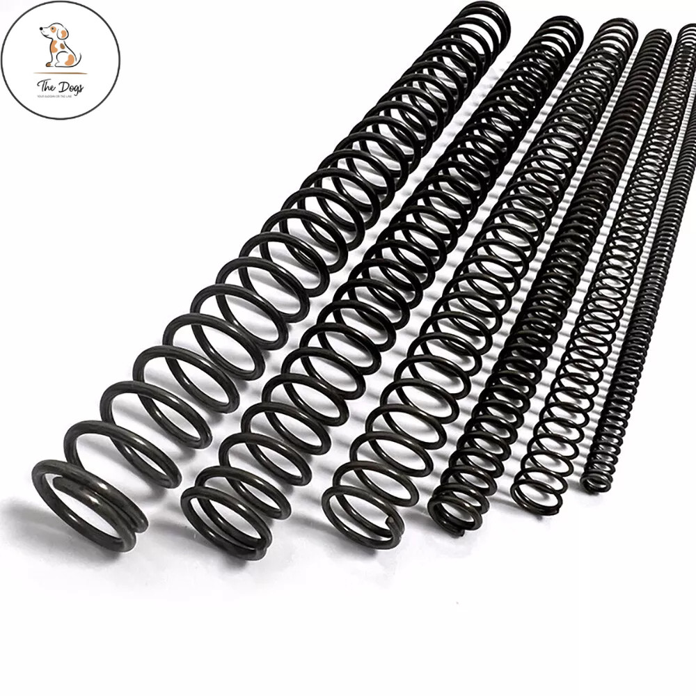DC Black Compression Spring 0.3-6mm Wire Diameter 305mm Length Small ...