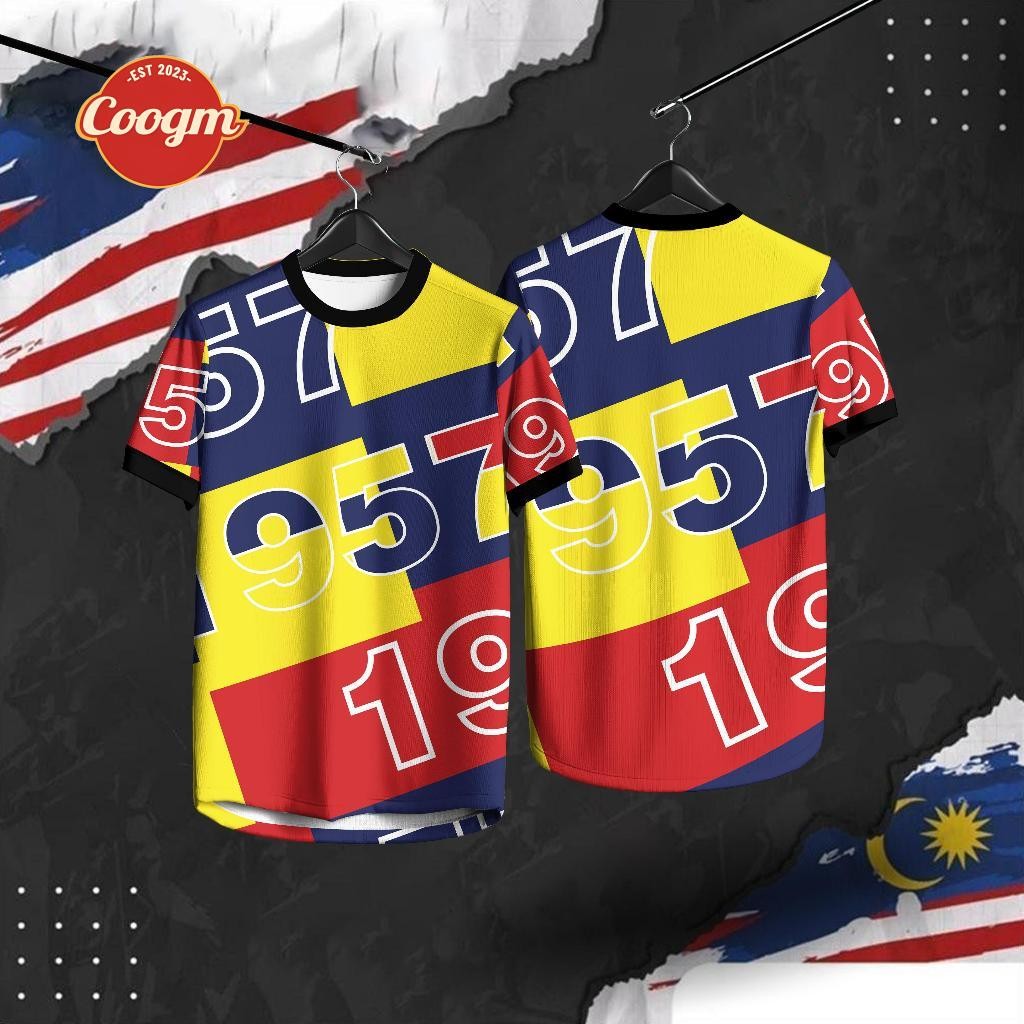 1957 Merdeka 68th Anniversary Unisex Sublimation T-Shirts Family Set ...