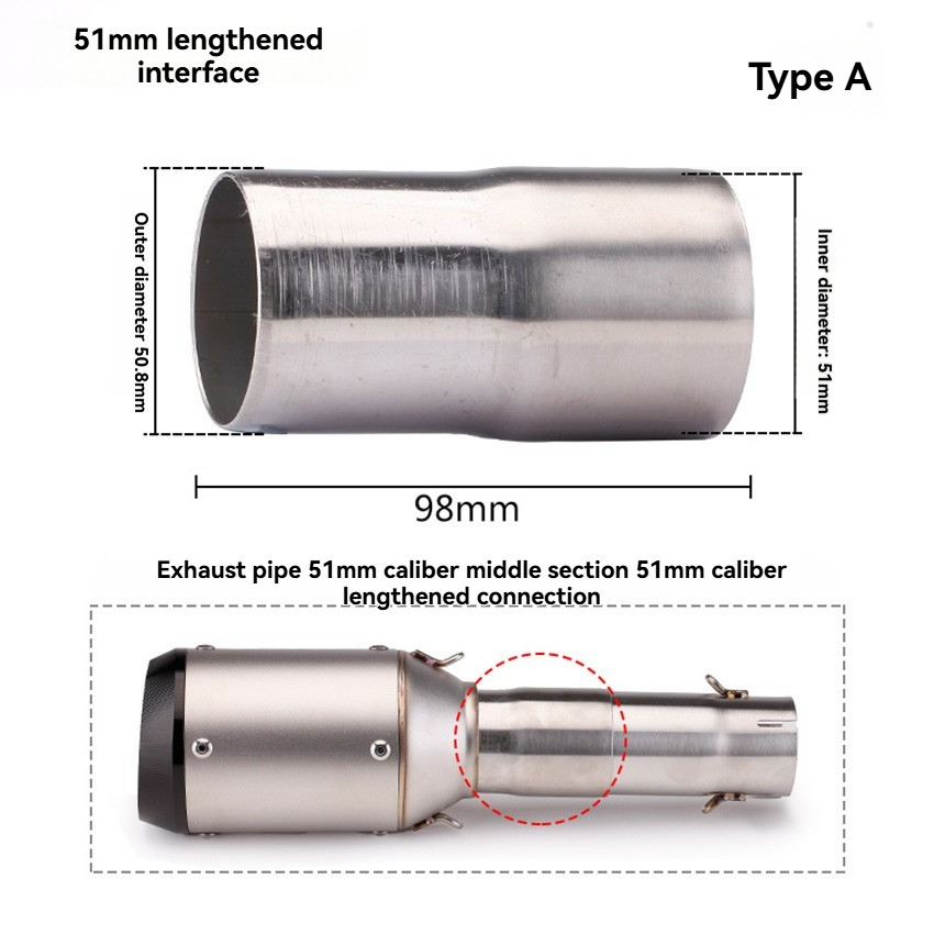 Motorcycle Modified Exhaust Pipe Mounting Fittings Spring Connection ...