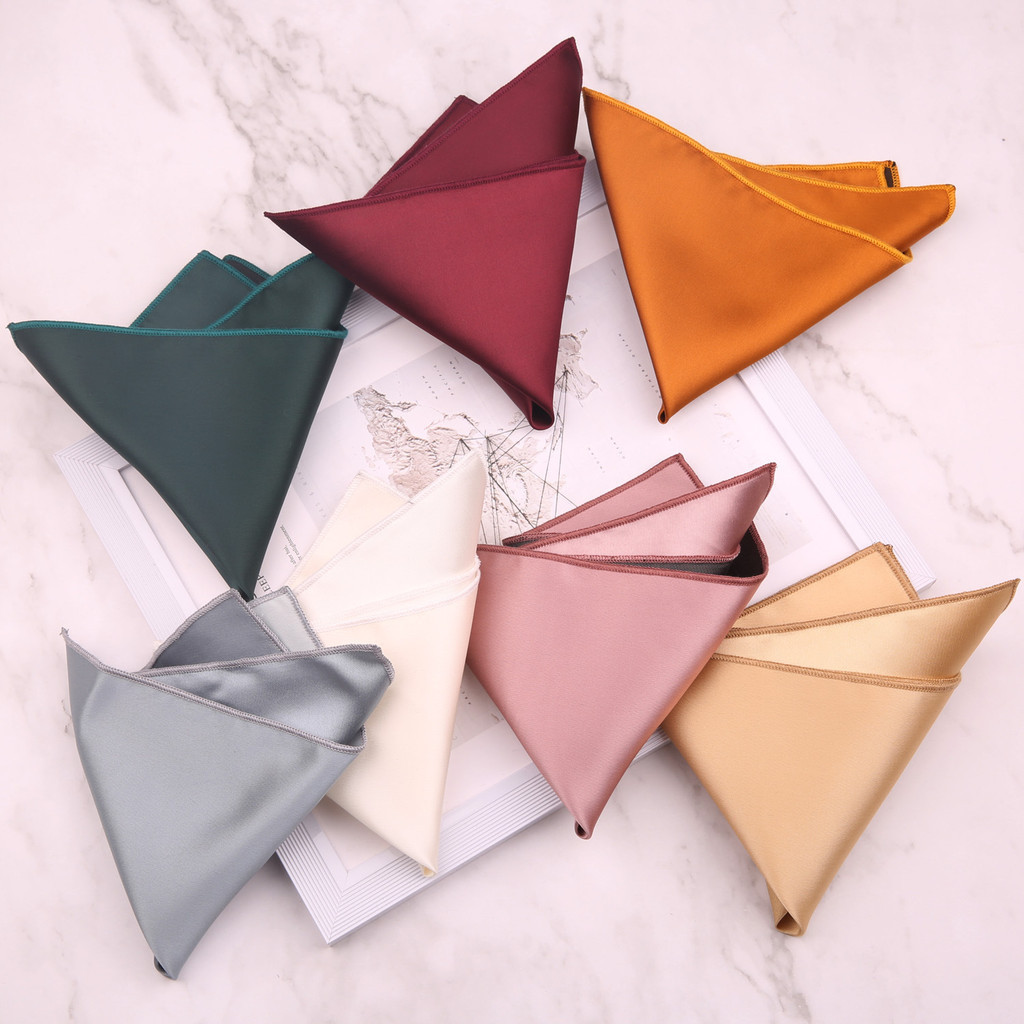 23cm Men's Business Wedding Handkerchief British Small Pocket Square ...