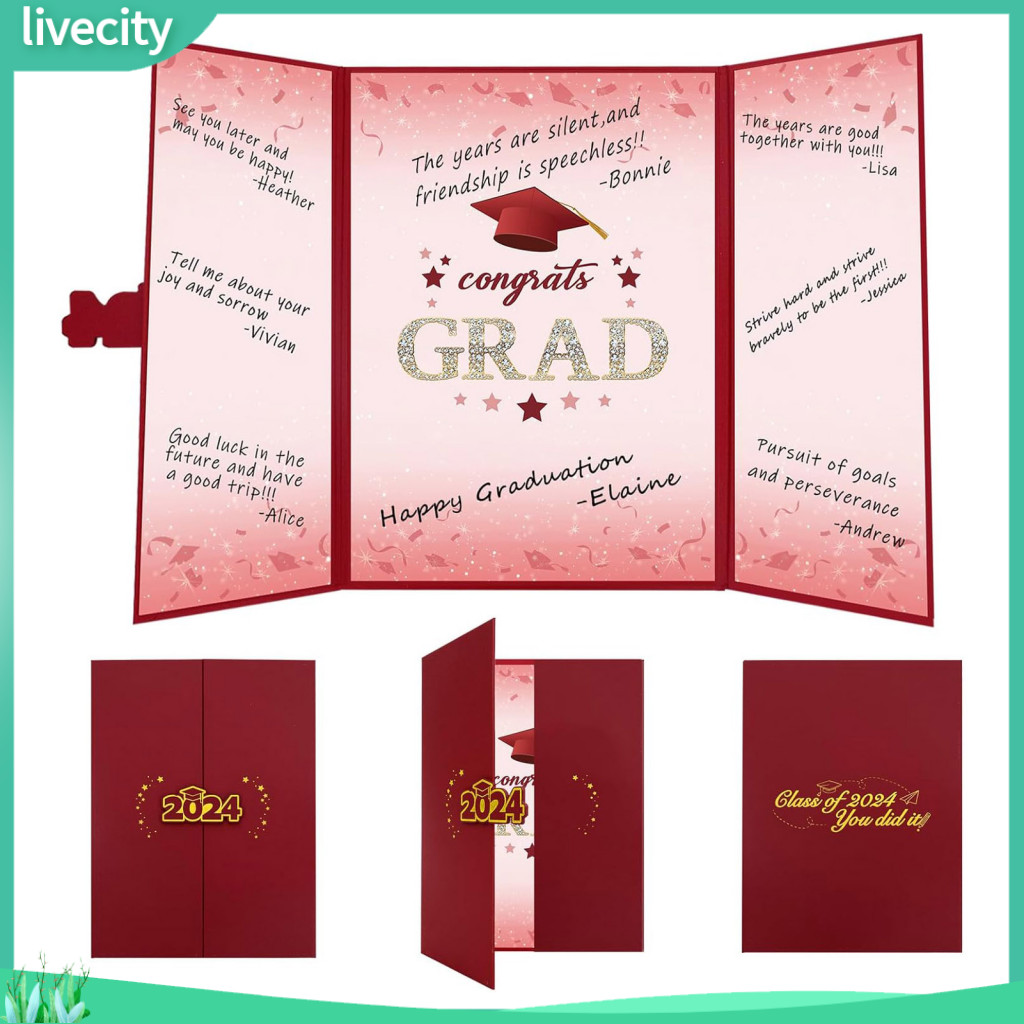 livecity| No Assembly Guest Book Graduation Card 2024 Graduation ...