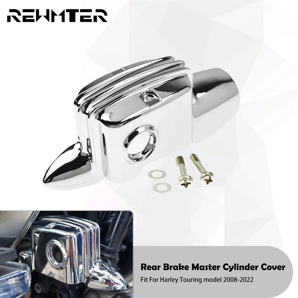 Chrome Rear Brake Master Cylinder Cover Fit For Harley Electra Road ...