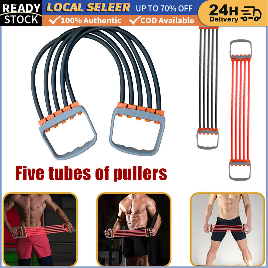 Kocusu 4-Tube Zugseil - Elastischer Bauchtrainer Für Zuhause