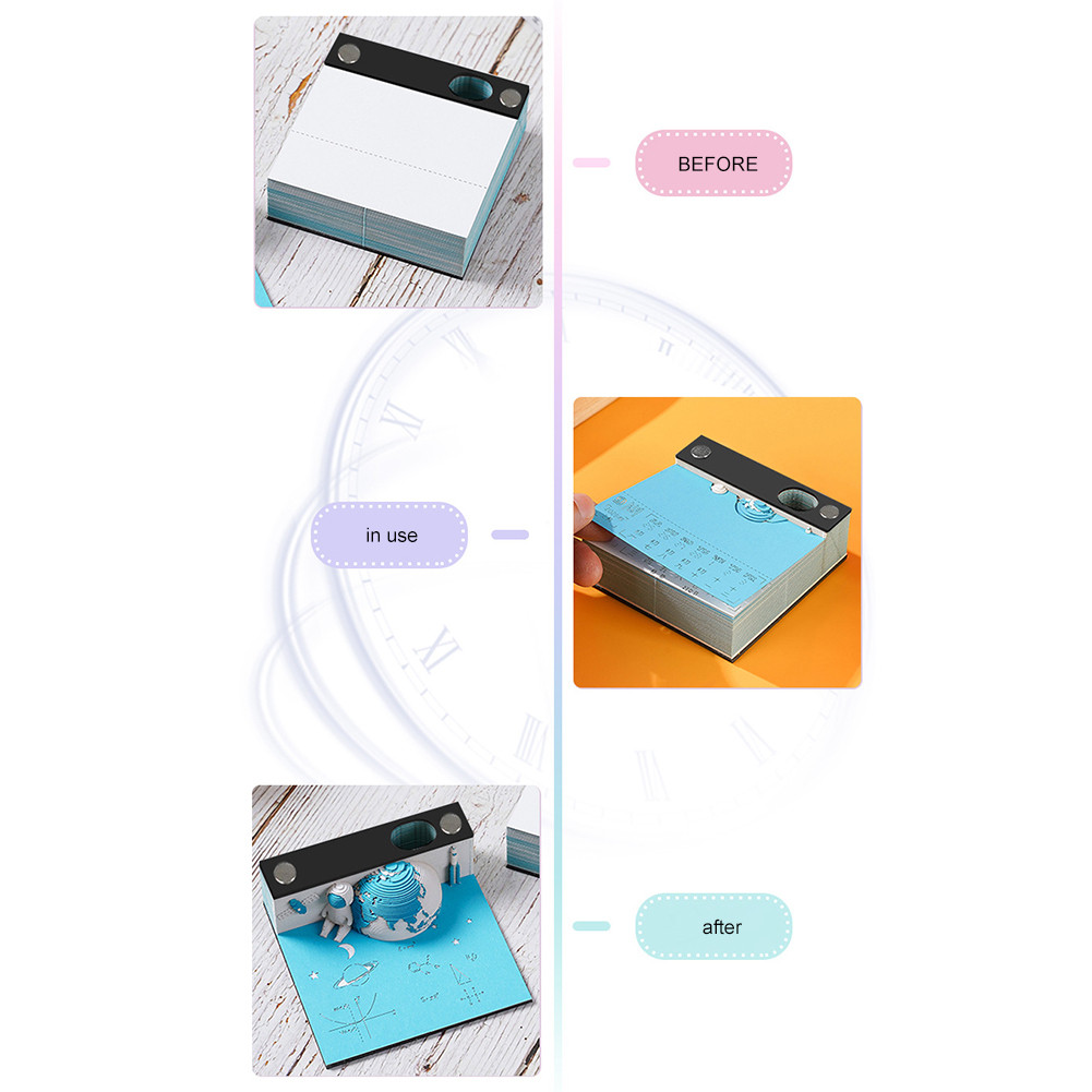 [shibelss.my] 2024 Calendar Memo Pad 2024 Chasing Dreams Notebook DIY