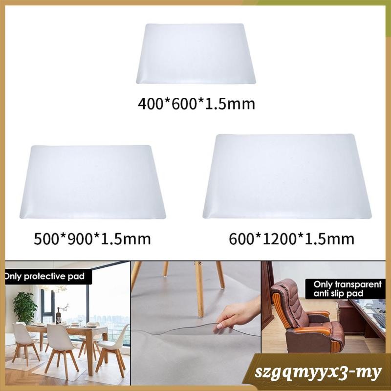 [ Office Chair Mat for Carpeted Floors PVC Transparent Heavy Duty