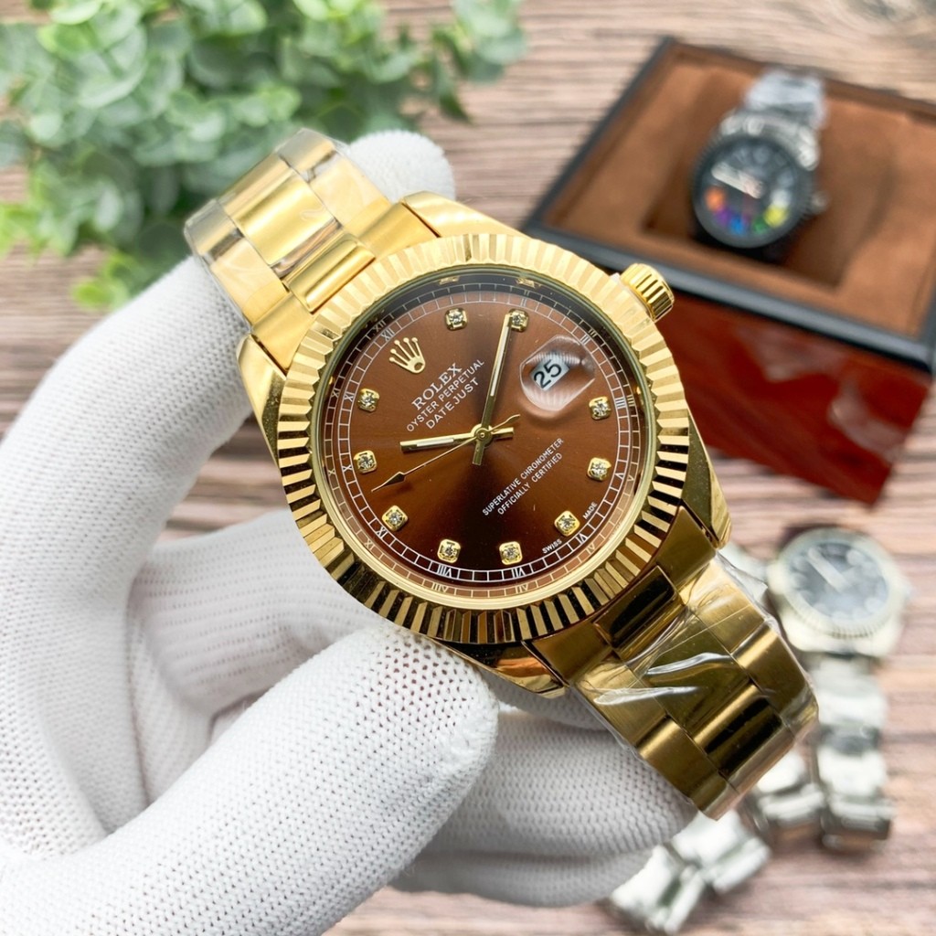 Business Light Luxury Noble Elegant Gold Stainless Steel Strap Men's ...