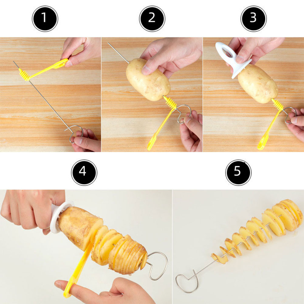 Spiral Potato Cutter Tornado Potato Slicer Spiralizer Chips Maker ...