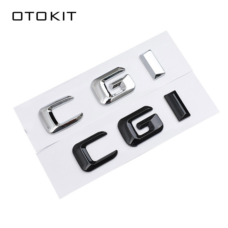 OTOKIT 1X Chrome Glossy Black CDI CGI Emblem for Mercedes Benz Car ...
