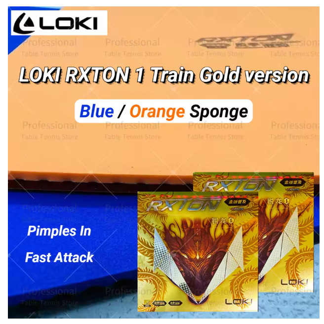 LOKI RXTON 1pcs Train Gold version Table Tennis Rubber Fast Attack ...