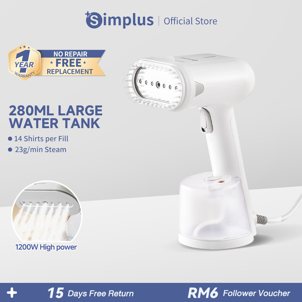 Simplus Handheld Garment Steamer丨1200W丨23g/min Steam丨280ml Water Tank丨 ...