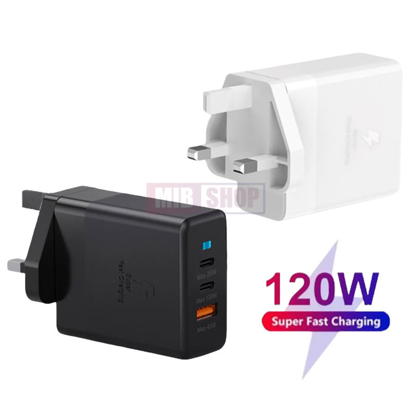 USB+2 Type-C Multi-Port 120W Super Fast Charger Mobile Phone Quick ...