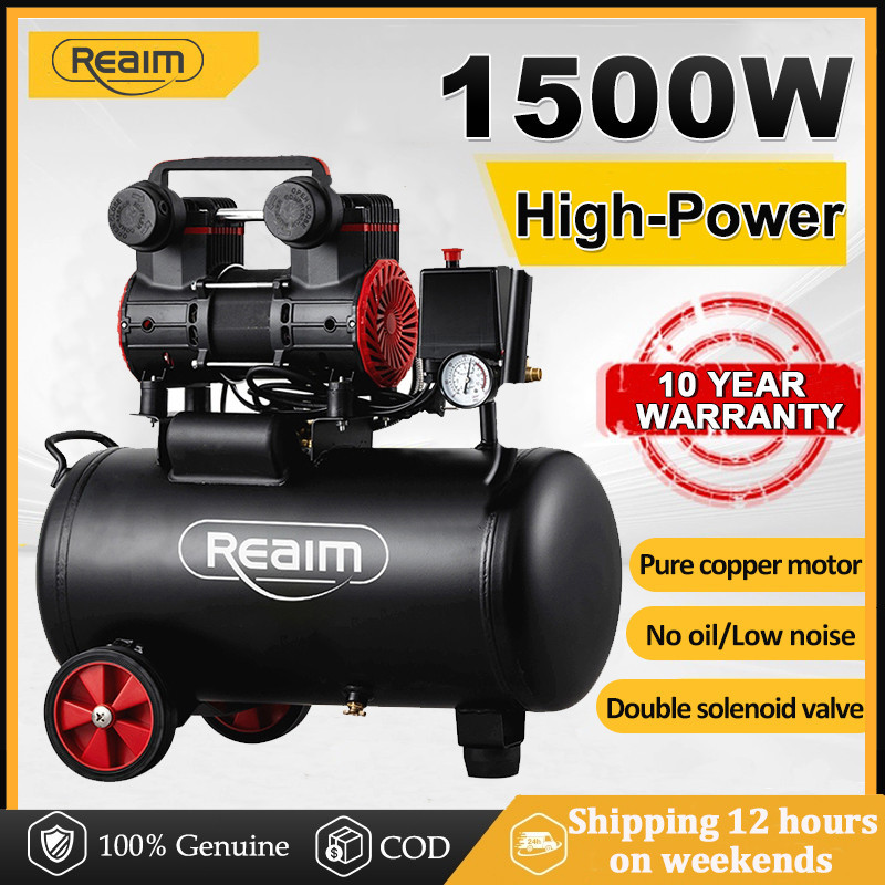 Air Compressor 1500W Oil Free Silent Type Oil Less Heavy Duty