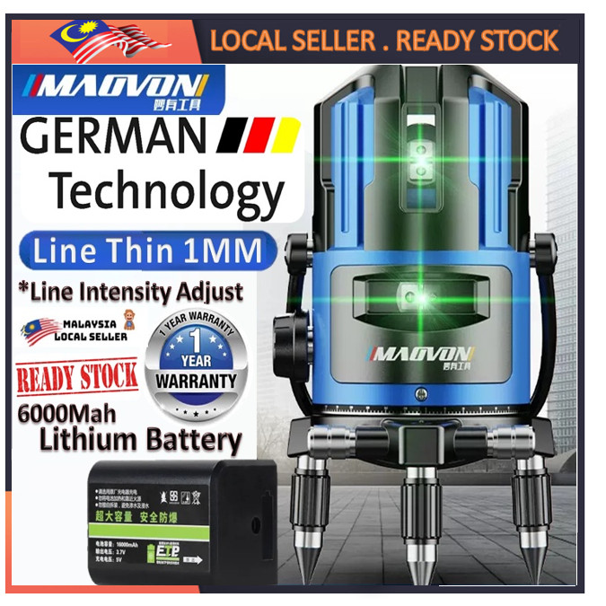 RM99.90 PUCHONG Ready Stock 5 Line Automatic Leveling Laser Instrument ...