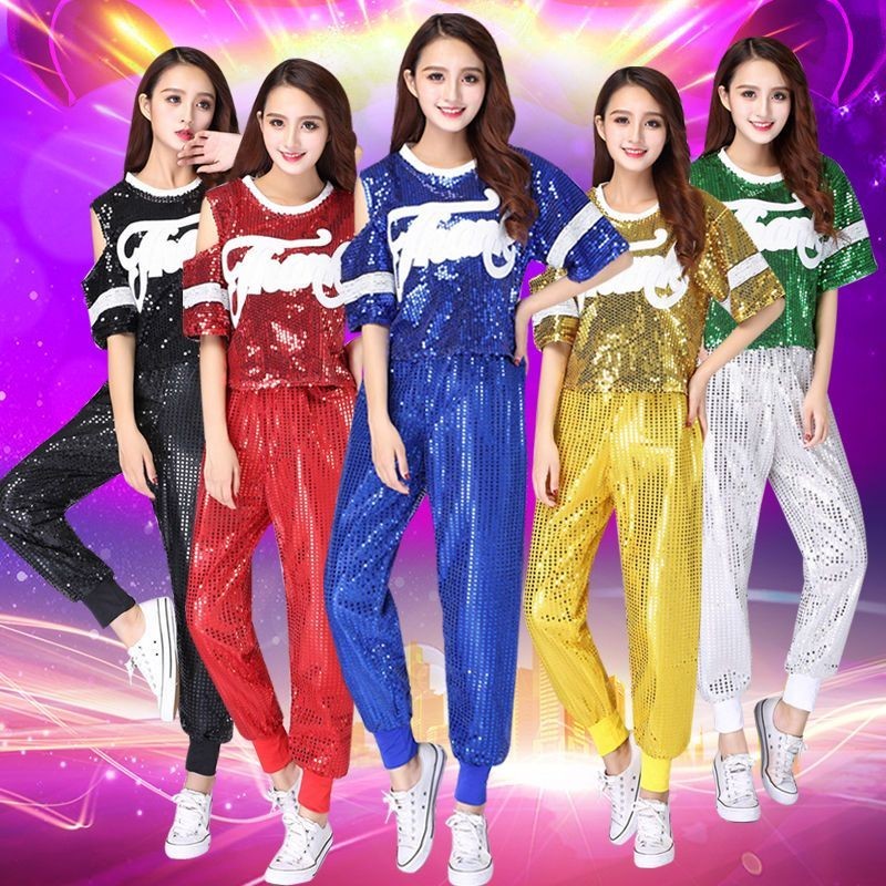 Kaerm Kids Girls Sleeveless Sequins Dance Crop Tank Top Jazz Ballet Street Hip Hop Dance Shirt Dancewear Red 14