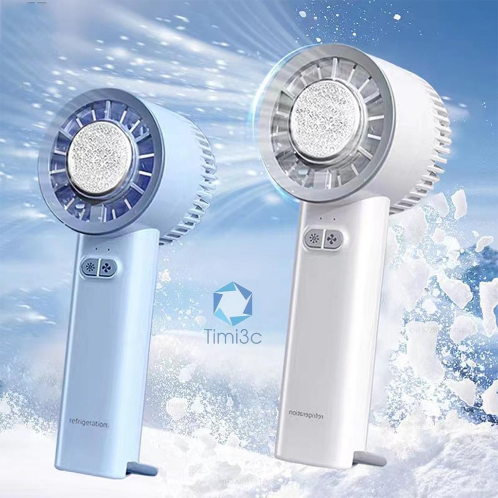 Mini Fan Rechargeable Hand Fan Mini Air Conditioner Semiconductor ...
