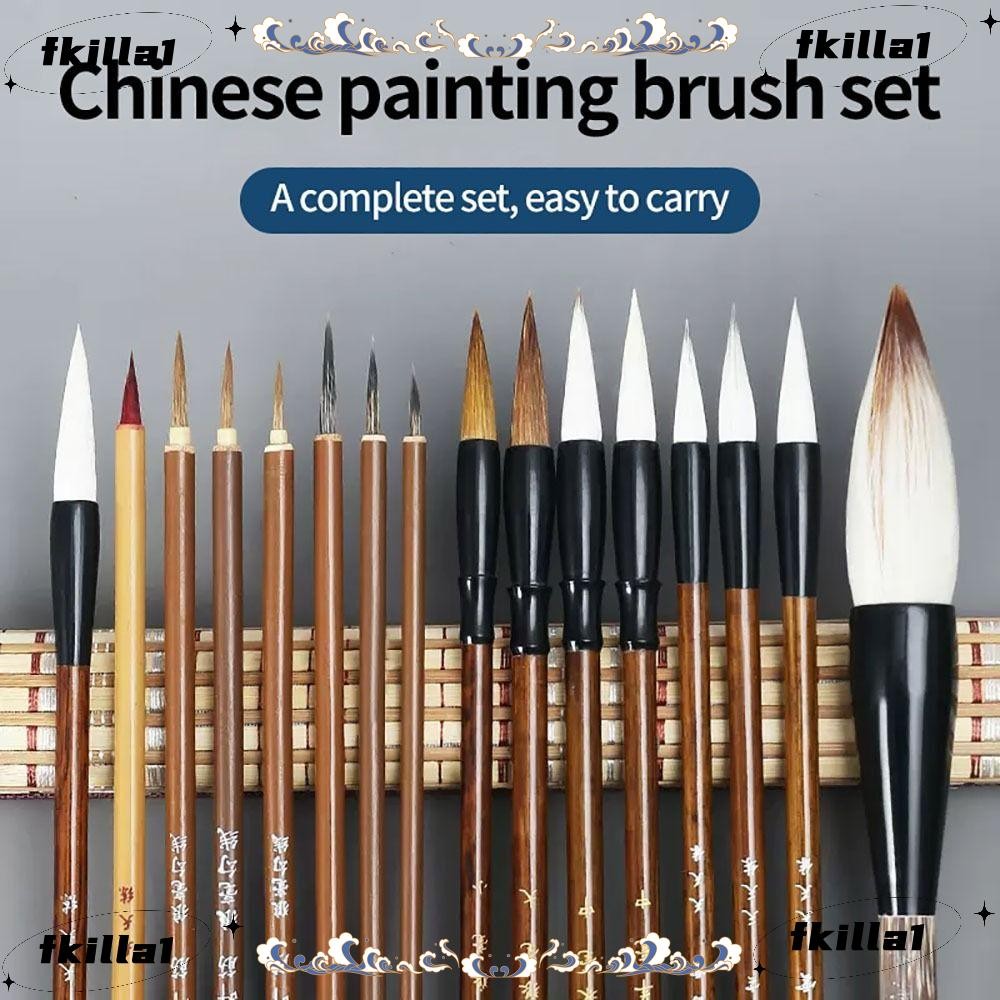 Chinese Calligraphy Brush Set 3 Pcs Traditional Writing
