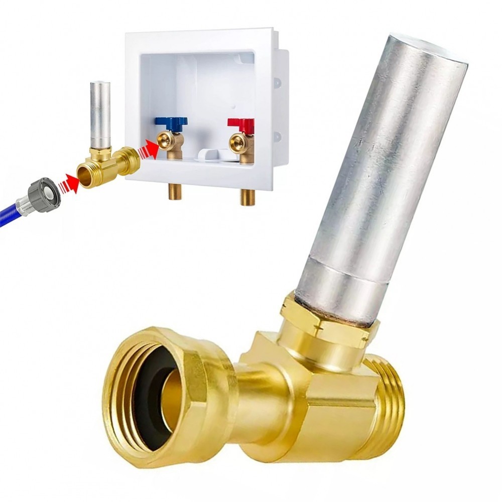 Water Hammer Arrestor 3/4" Brass Washing Machine Dishwasher Pipe Noise