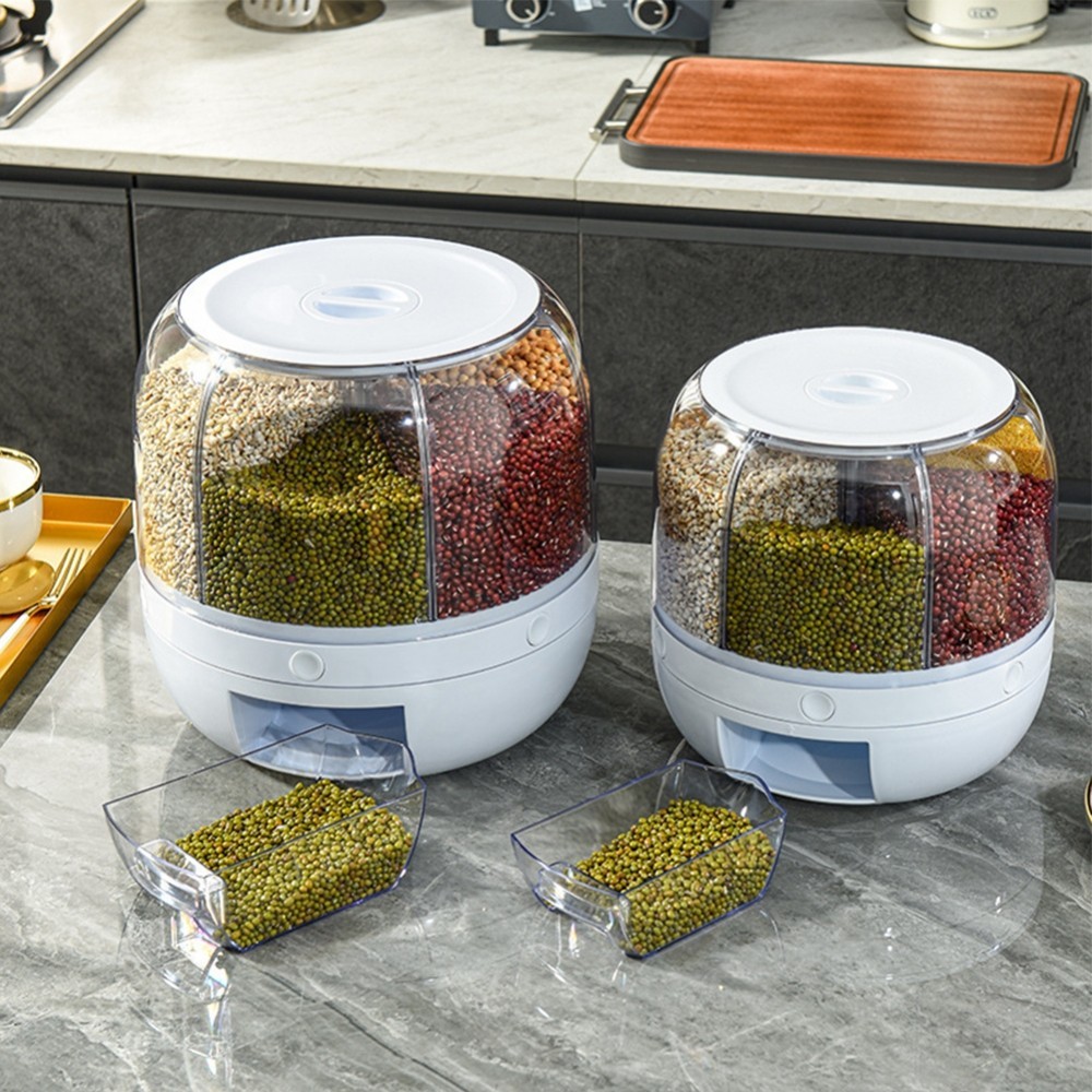 Dry Food Storage Easy To Use PP Material Visible Controlled Dispensing