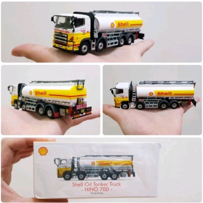 Diecast Tiny Shell Oil Tanker Hino Truck 700 Scale 1:76