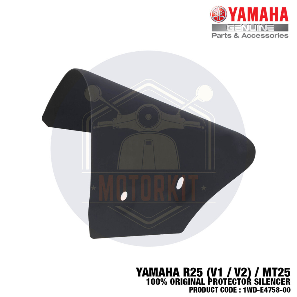 YAMAHA R25 V1 V2 R25M MT25 100% ORIGINAL PROTECTOR SILENCER COVER ...
