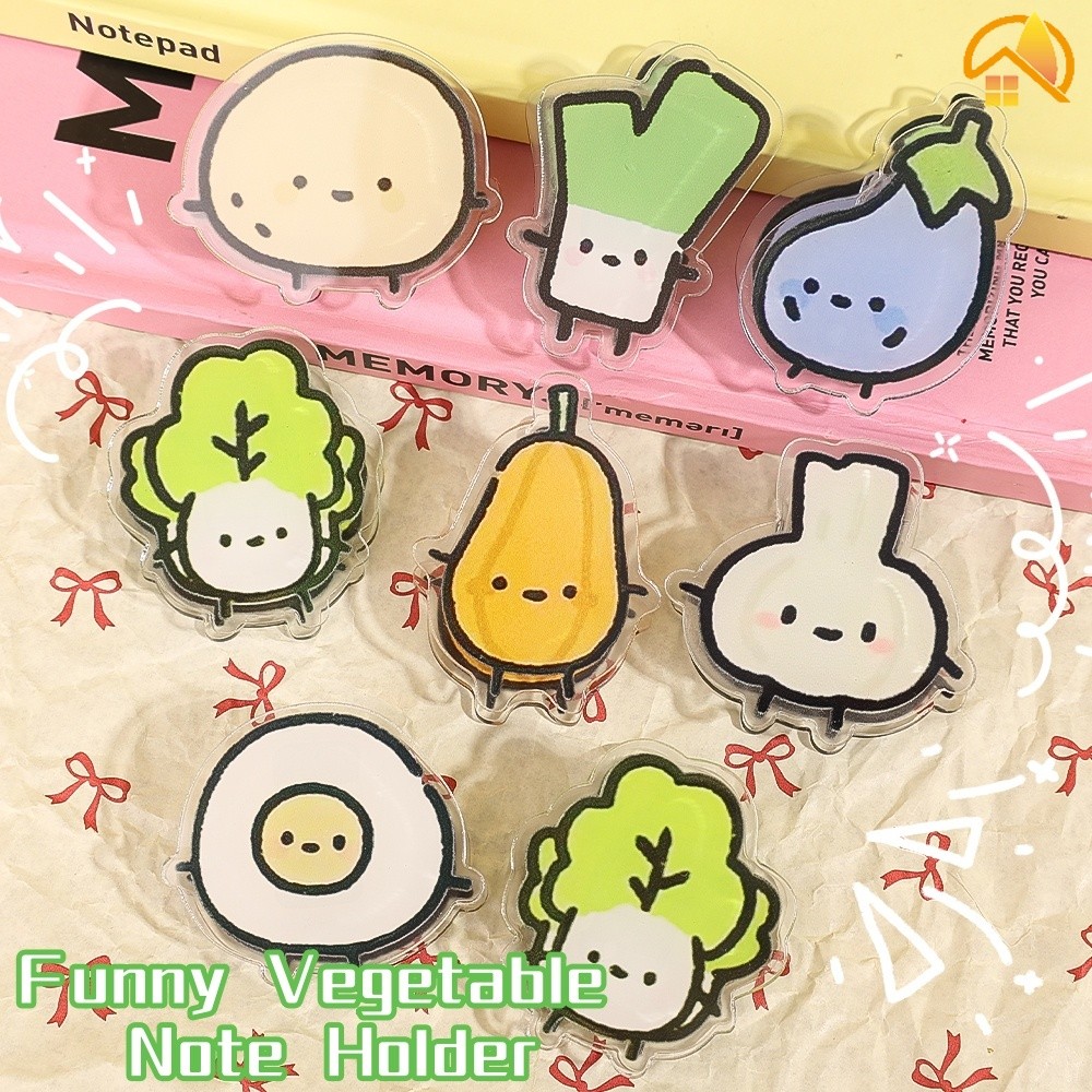 Creative Lovely Funny Vegetable Double-sided Note Holder Scrapbook ...