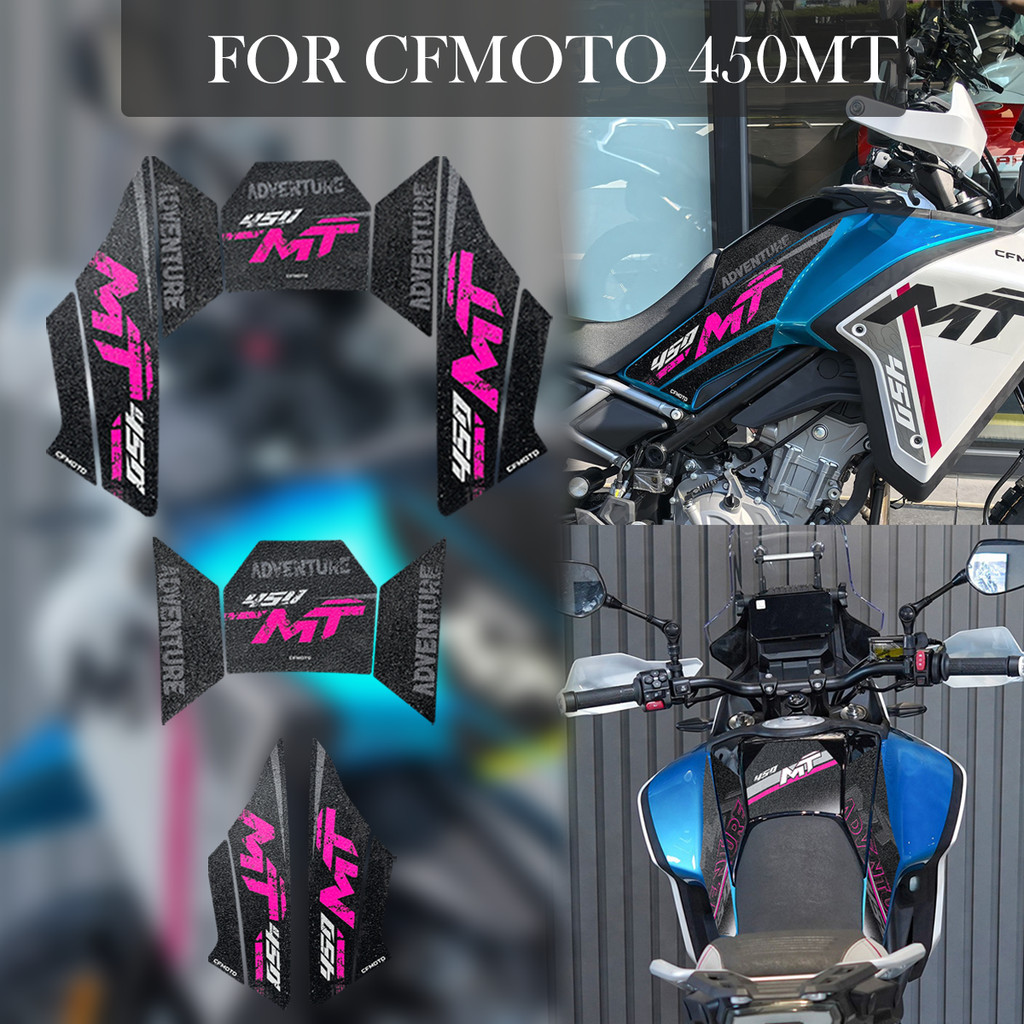 3M/ For CFMOTO 450MT Motorcycle Thick frosted protective Fuel Tank Set ...