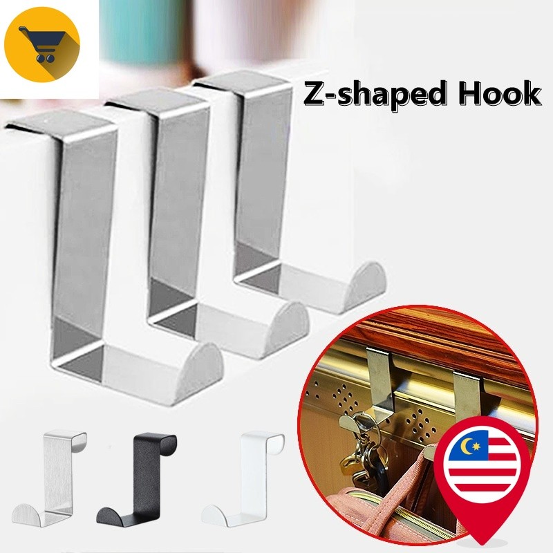MK2 Door-back Type Z-shaped Storage Hooks / Multi-function Nail-Free ...