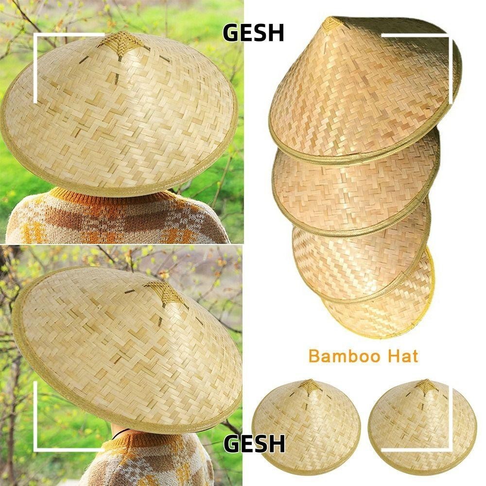 [Produk Lokal] Topi Terendak Topi Petani Rotan Bamboo Woven hat ...