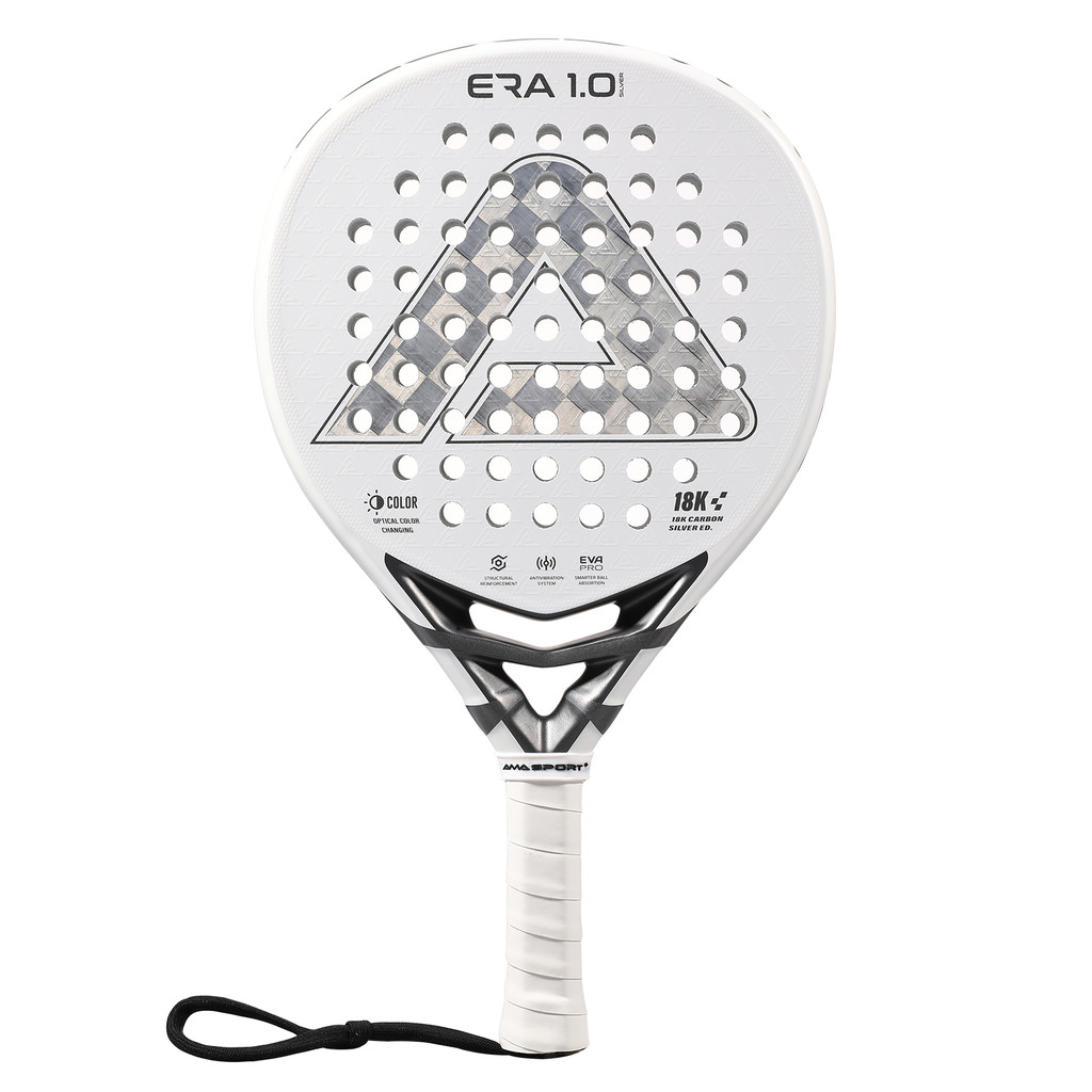 AMA Sport 18K Carbon Fiber Padel Racket with EVA Foam Core, Lightweight ...