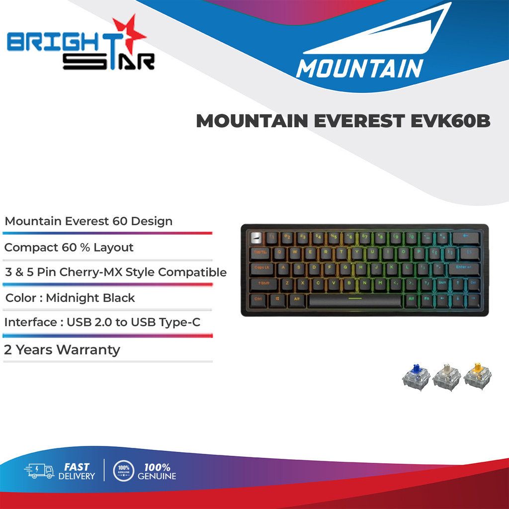 MOUNTAIN Everest 60 RGB DE ISO Linear Speed